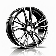 Obraz premium rims from the wheels in the car, on a white background сreated with Generative Ai