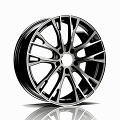 Fototapeta premium rims from the wheels in the car, on a white background сreated with Generative Ai
