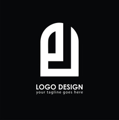 PU PU Logo Design, Creative Minimal Letter PU PU Monogram