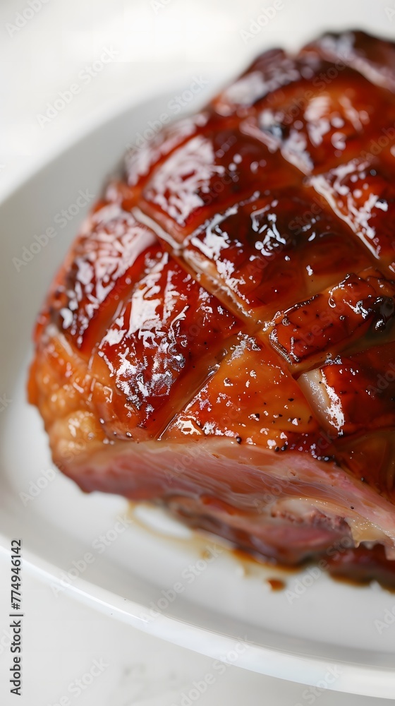 Poster delicious glazed easter ham