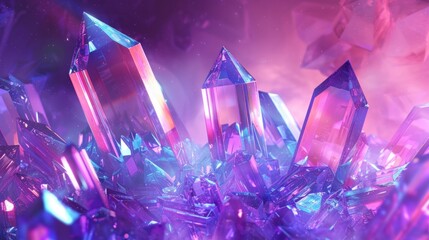 Shiny sparkling crystal texture