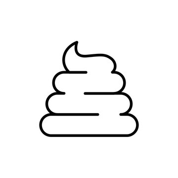 recommend clip art: Poop outline icons, minimalist vector illustration ,simple transparent graphic element .Isolated on white background