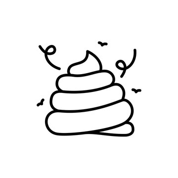 recommend clip art: Poop outline icons, minimalist vector illustration ,simple transparent graphic element .Isolated on white background