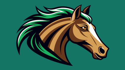 horse-head vector design 