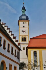 Mainbernheim, Kirche und Rathaus