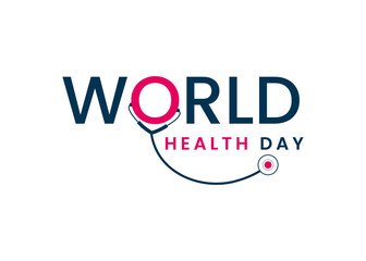 Vector world health day illustration logo design  vector, Simple illustration of health day with flat colors