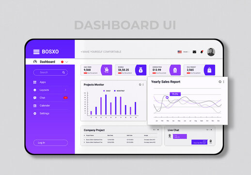 Clean Admin Dashboard UI Template