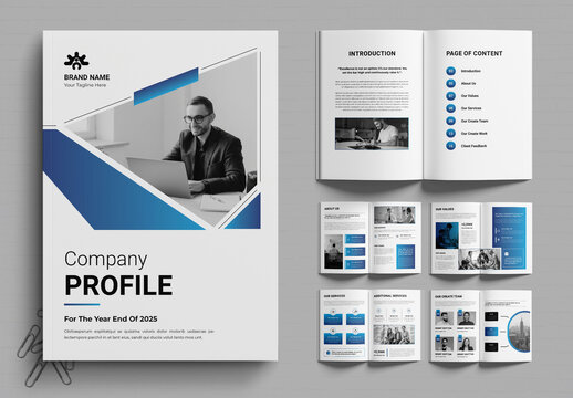 Creative Company Profile Template Layout