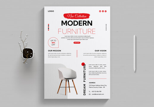 Furniture Company Poster Template