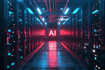 A data center for AI training