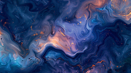 Swirls of marbled patterns, reminiscent of distant galaxies in cosmic dance.