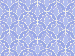 Abstract floral seamless pattern. Vector art deco texture. Geometric minimalist background. - 774958199