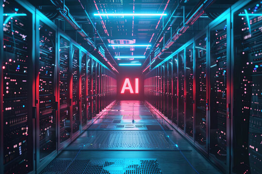 A data center for AI training