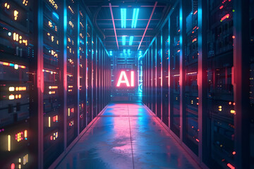 A data center for AI training