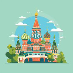 Fototapeta premium Basilius Kathedrale in Moskau, Russland