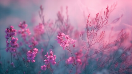 Naklejka premium Misty calm landscape.