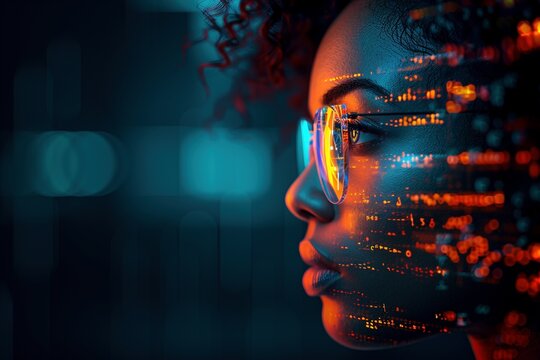 The Future of Learning is Here: A glimpse into a classroom utilizing AI for personalized education. Students engage with adaptive learning software, and virtual tutors offer customized instruction, 