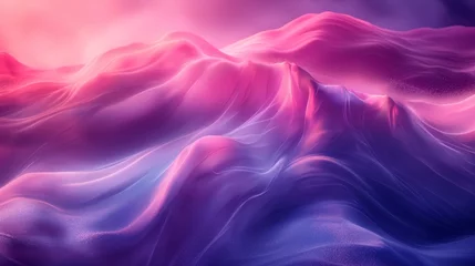 Fotobehang Flowing waves of colorful smooth silk © DODI CREATOR