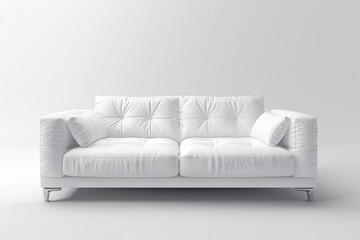a white couch in a room