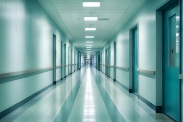 Obraz premium Blur image background of corridor in hospital or clinic image