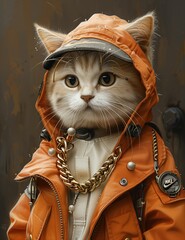 fashionable cat