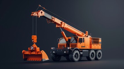 Construction machinery, machines, equipment. Background, concept with tractor, bulldozer, excavator for advertising of construction, repair, construction firms.