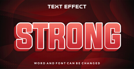 Strong editable text effect