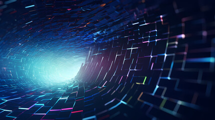 Obraz premium Grid abstract technology background for big data concept