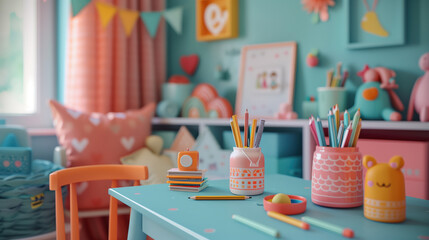 pastel children's room