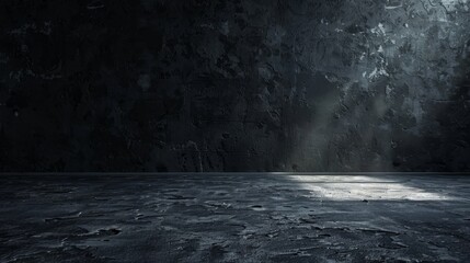 A sense of vast emptiness on  dark background  AI generated illustration