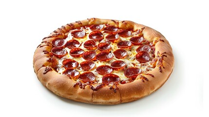 Classic Pepperoni Pizza on White, Ultimate Comfort Food