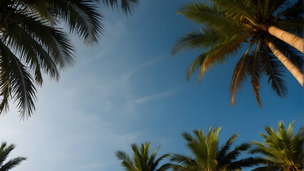Sky and Coconut Trees