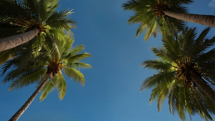 Sky and Coconut Trees