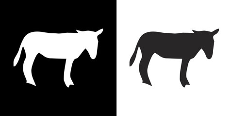 Animal icon. Silhouette animal icon. Black icon. Black line icon. Animal Logo