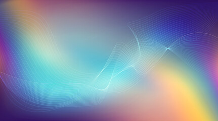 abstract rainbow gradient background with wave pattern