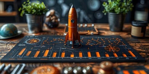 A roadmap outlining key milestones and objectives for integrating technology into traditional business models. Concept Digital Transformation, Business Technology, Innovation Strategy