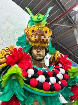 Fantasia de carnaval em um manequim 