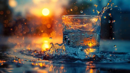Foto op Plexiglas Glass of water. © Janis Smits