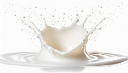 milk splash isolated on white background