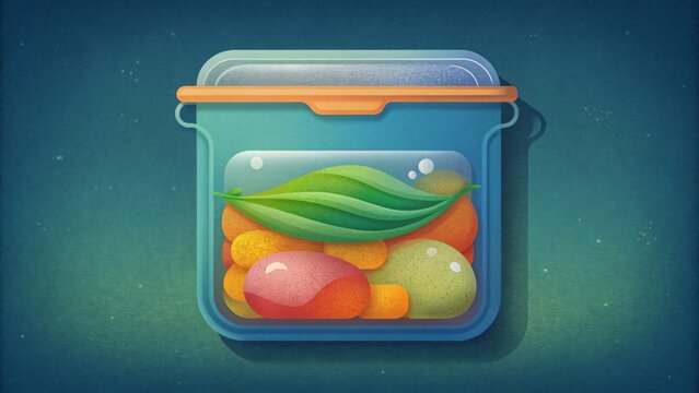 A reusable silicone food storage bag with an airtight seal an ecofriendly alternative to disposable plastic bags for storing leftovers.