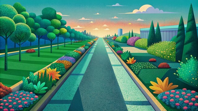 Instead of concrete sidewalks imagine vibrant green sidewalks lined with colorful flower beds and herb gardens inviting pedestrians to slow down