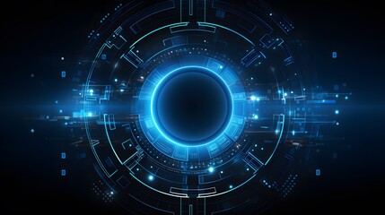 Abstract technology background circles digital hi-tech technology design background. concept innovation. vector illustration