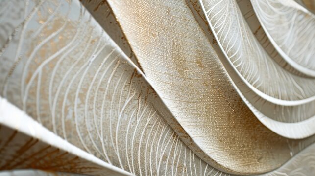 A detailed close-up of modern wallpaper installation, showcasing the precision and skill in repair and replacement services