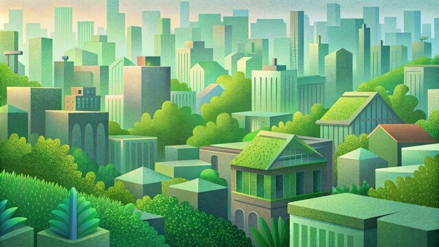 Green roofs have become a popular strategy for mitigating urban heat islands in densely populated areas. These rooftops are covered in