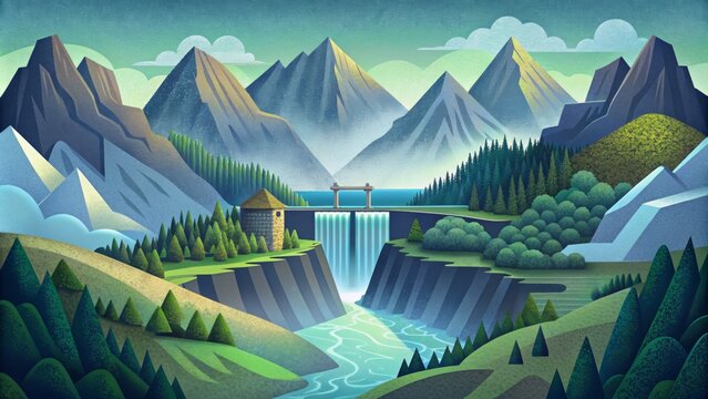 The mountain valley is a hotspot for adventure seekers and nature lovers who witness the impressive sight of hydroelectric power stations