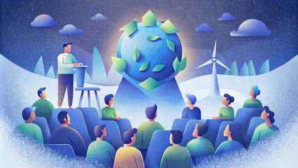 Hosting events and workshops to teach individuals and businesses how to properly recycle renewable energy materials.