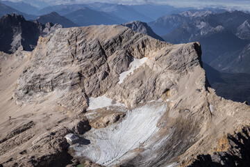 Zugspitze, the highest peak of the Wetterstein Mountains, Germany