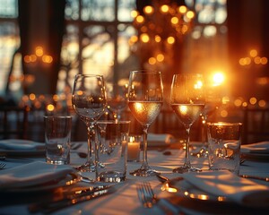 Elegant Corporate Gala Dinner Set in a Grand Ballroom