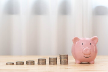 Savings from doing business. Saving money for emergency investments and future investments.Concepts of financial planning, dividends from investments, retirement funds