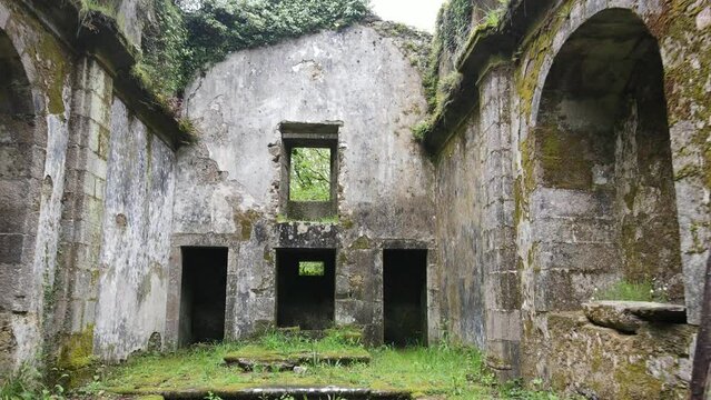 Ruins of the hermitage of San Amaro in the place of Seoane, Forcarei, Pontevedra
